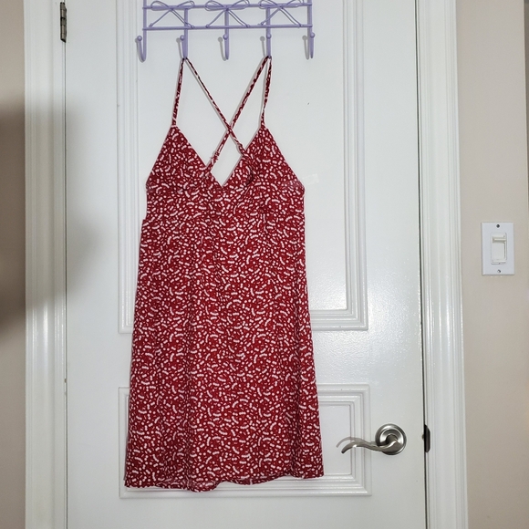 HARLOW "VIV" Red Cherry Print Slip Dress - Picture 8 of 12